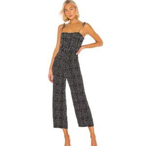 Lovers + Friends Selena Jumpsuit Black & White Polka Dot